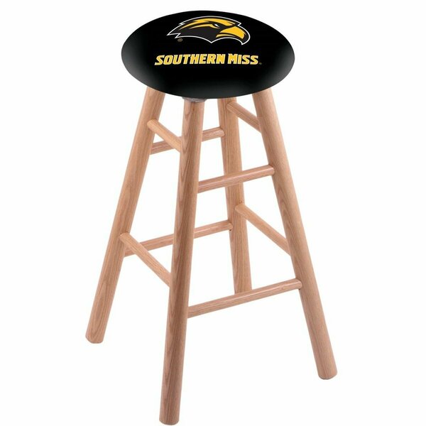 Holland Bar Stool Co Oak Bar Stool, Natural Finish, Southern Miss Seat RC30OSNat